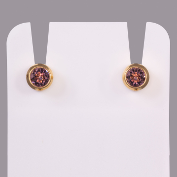 Studex Regular June Alexandrite Bezel - Gold Plated