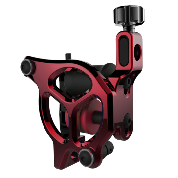 FK Irons AL13 Galaxie III Aluminium Tattoo Machine in Ruby - Soft Shader