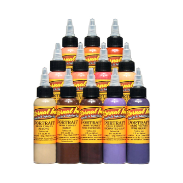 Complete Set of 12 Eternal Ink Portrait Colours 30ml (1oz)
