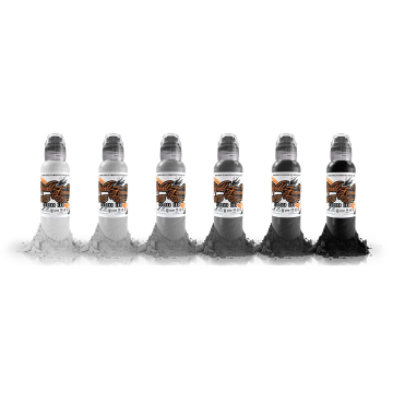 Complete Set of 6 World Famous Ink Monochromatic Set 30ml (1oz)