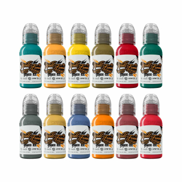 Complete Set of 12 World Famous Ink Jason Ackerman's Serial Killer Colour Set 30ml (1oz)